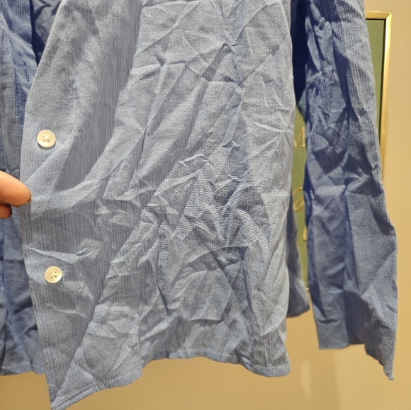 EDDIE BAUER Blue dress shirt - Picture 6 of 9
